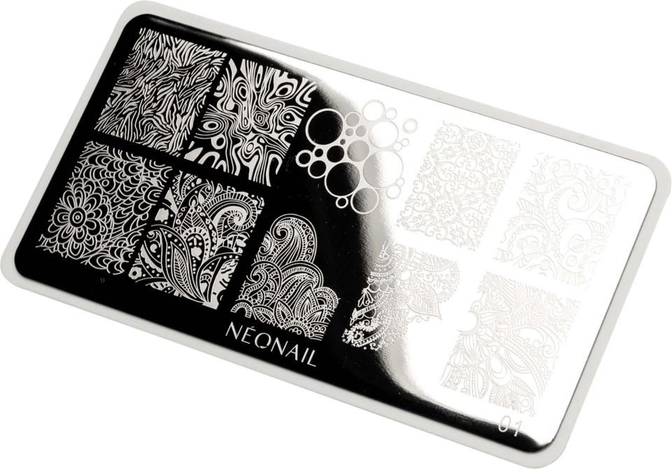 NEONAIL Stamping plate 01