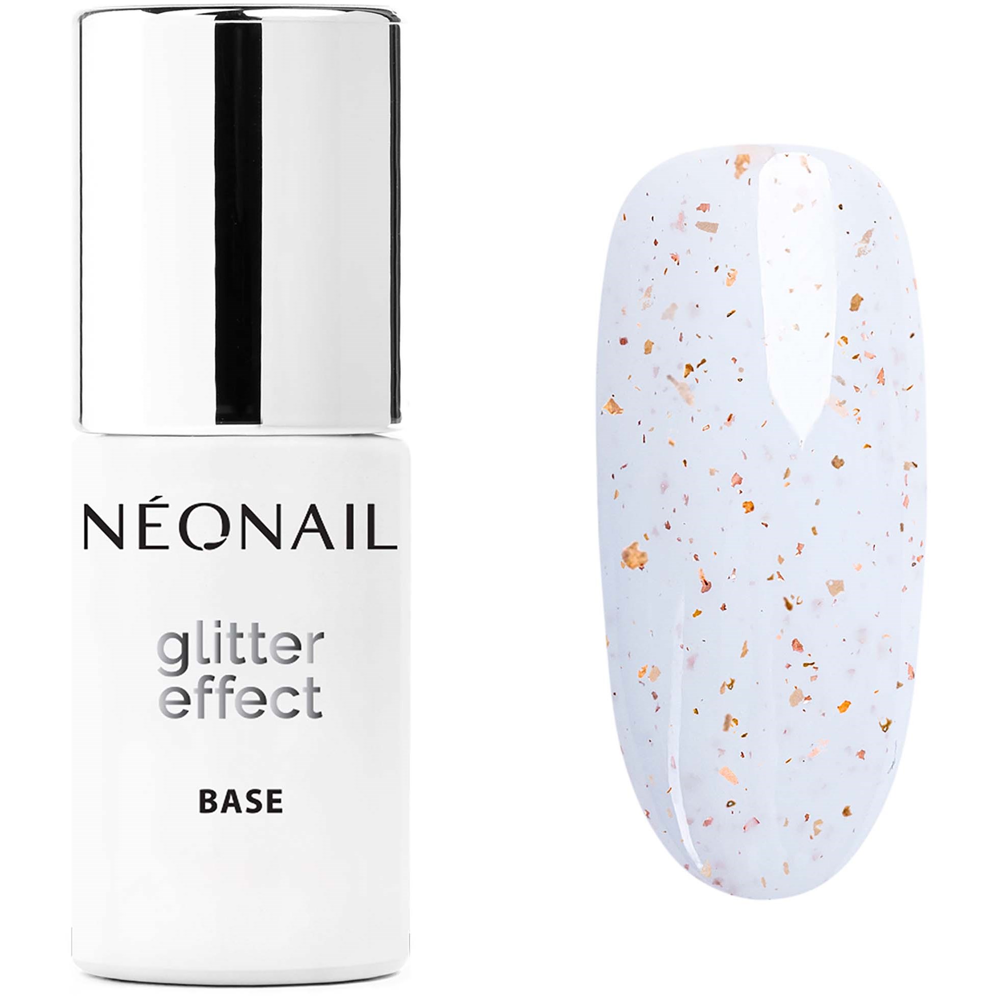 Läs mer om NEONAIL UV Gel Polish Glitter Effect Base White Sparkle