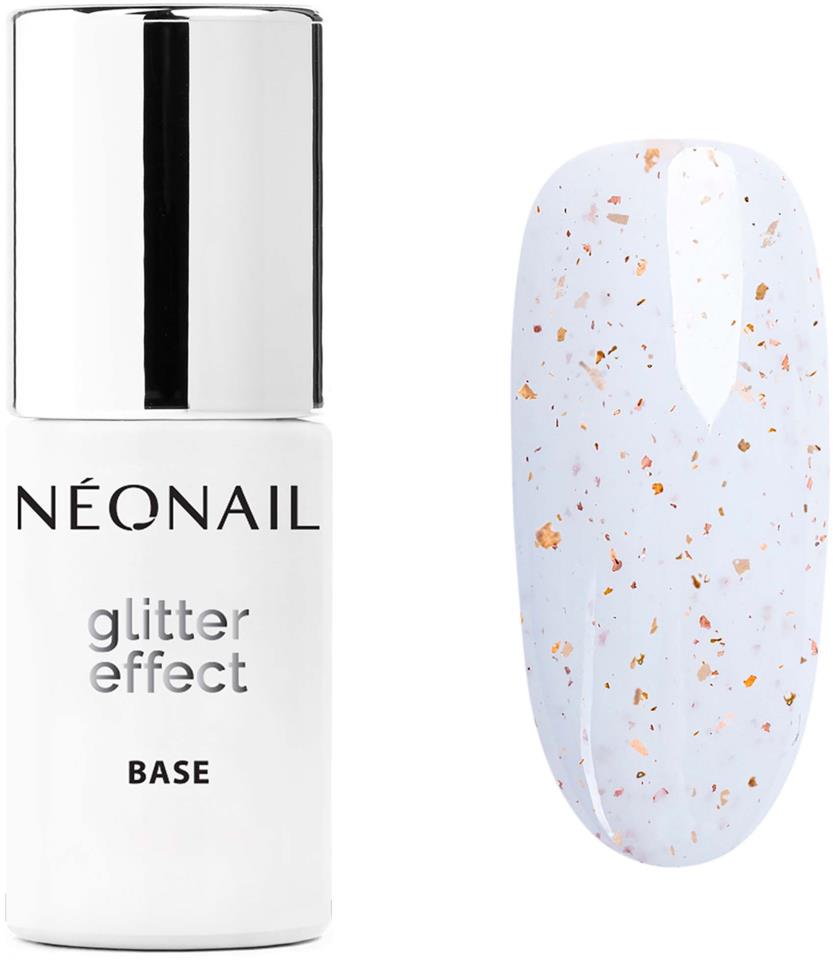 NEONAIL UV Gel Polish Glitter Effect Base White Sparkle 7,2