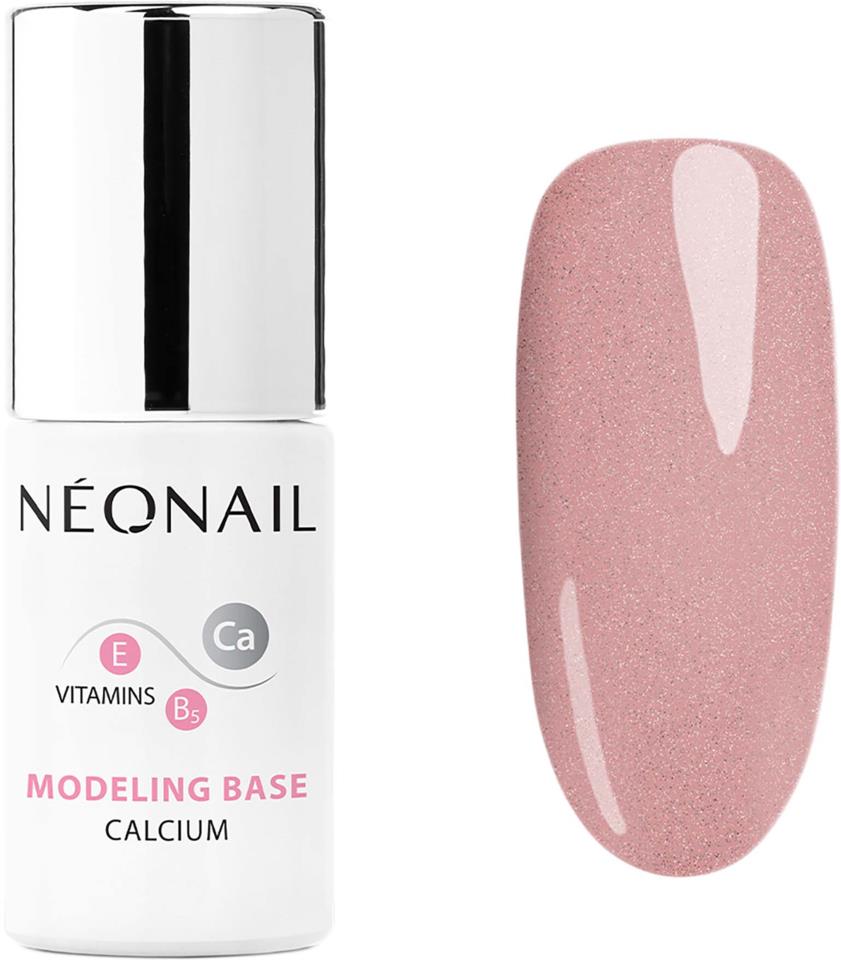 NEONAIL UV Gel Polish Modeling Base Calcium Bubbly Pink 7,2 ml