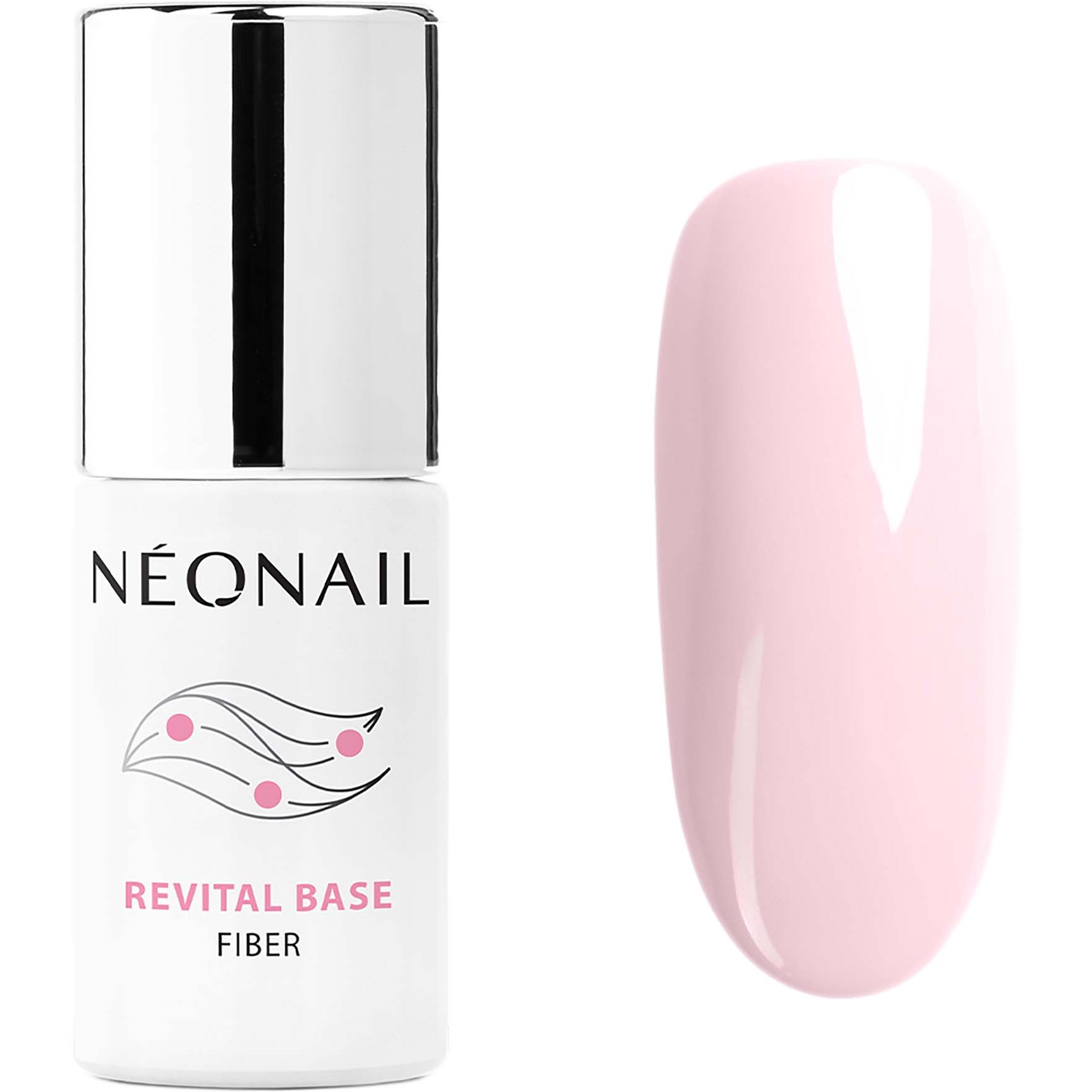 Läs mer om NEONAIL UV Gel Polish Revital Base Fiber Rosy Blush