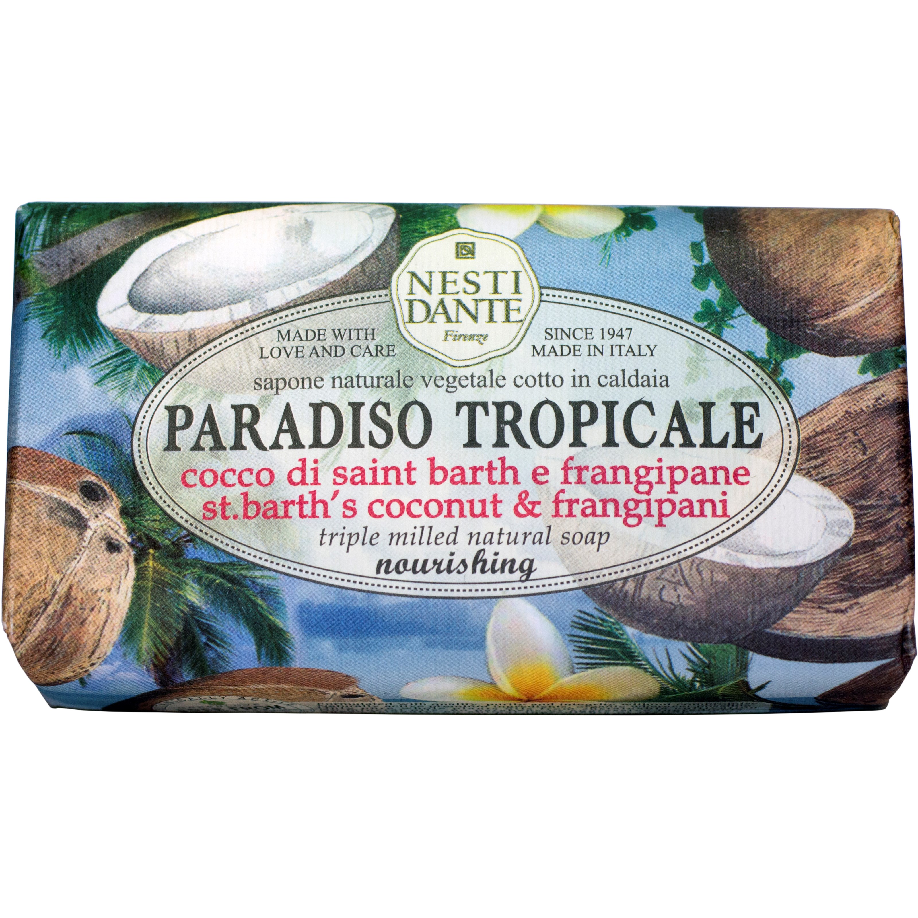 Läs mer om Nesti Dante Paradiso Tropicale St. Barths Coconut & Frangipani 250 g