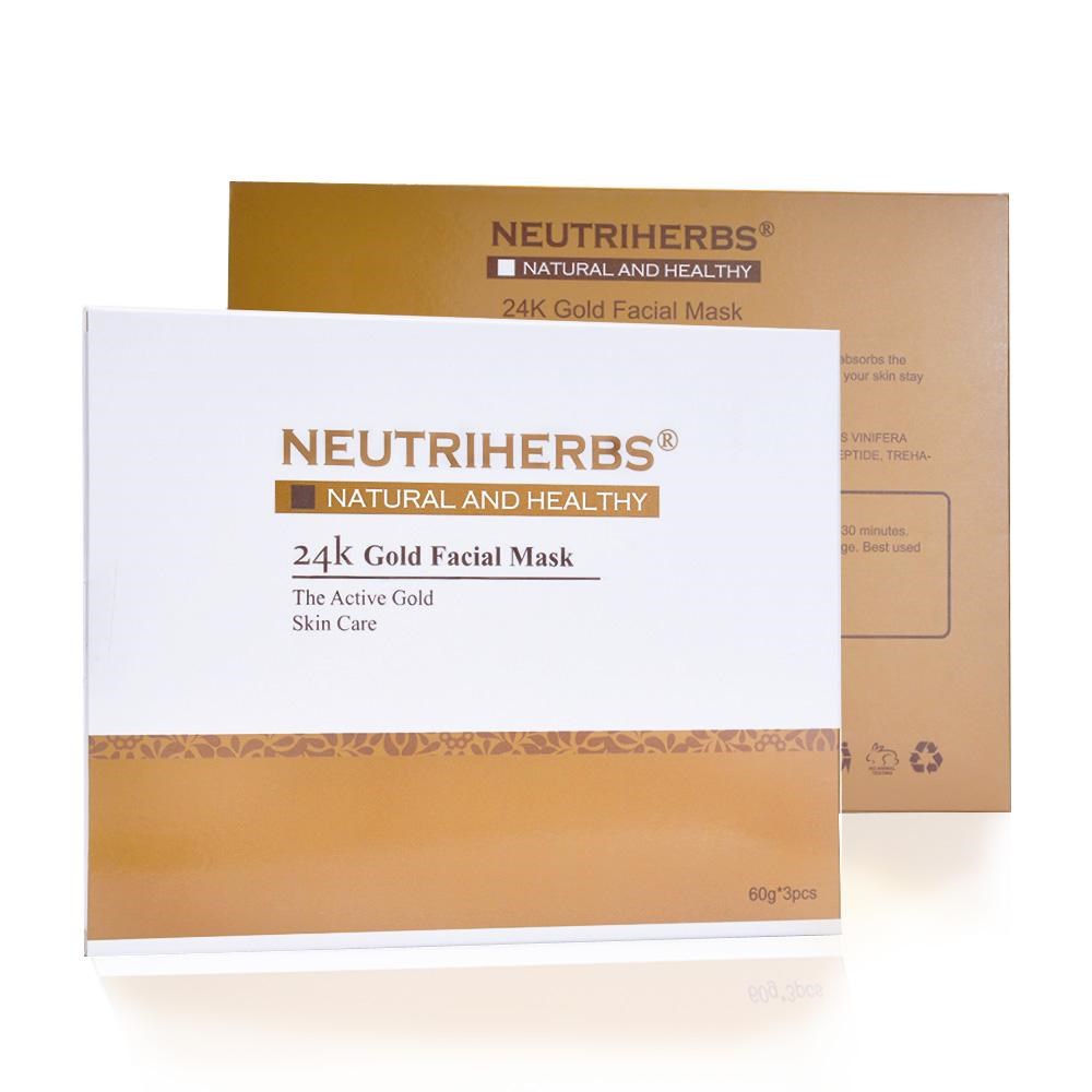 Läs mer om Neutriherbs 24K Gold Collagen Facial Mask 3 Pack