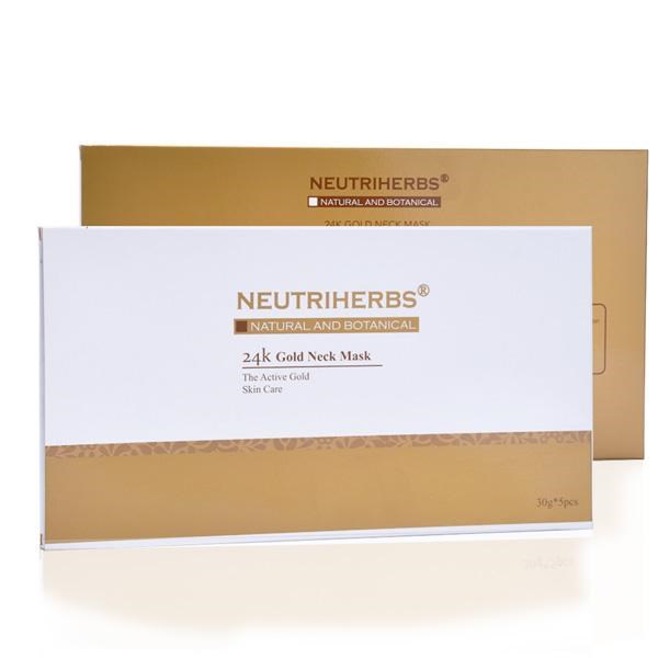 Läs mer om Neutriherbs 24K Gold Collagen Neck Mask 5 Pack