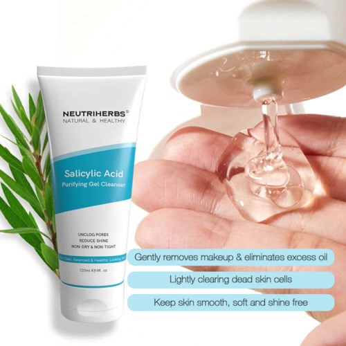 Гель для умывания Neutriherbs Salicylic Acid Purifying Gel Cleanser с салициловой кислотой, для жирной и склонной к акне кожи, 120 мл — фото 3