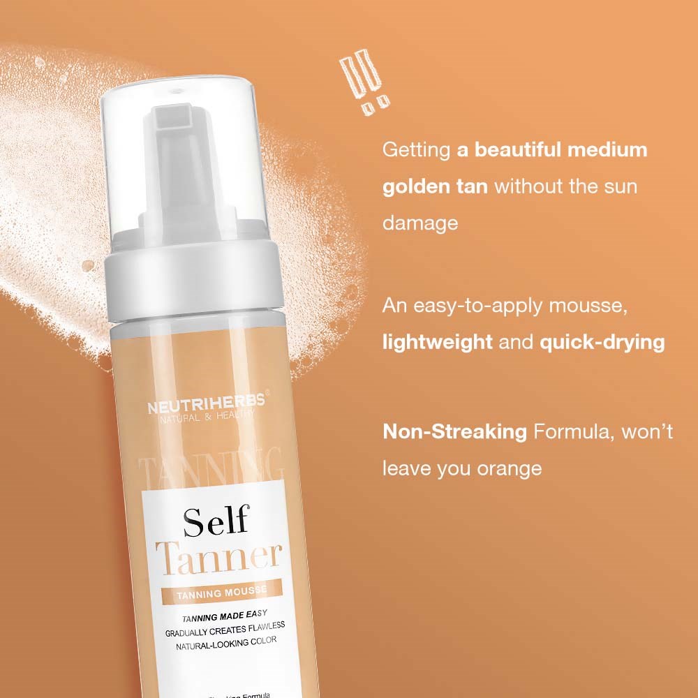 Neutriherbs Self Tanning Mousse 180 ml (obrázok 11)