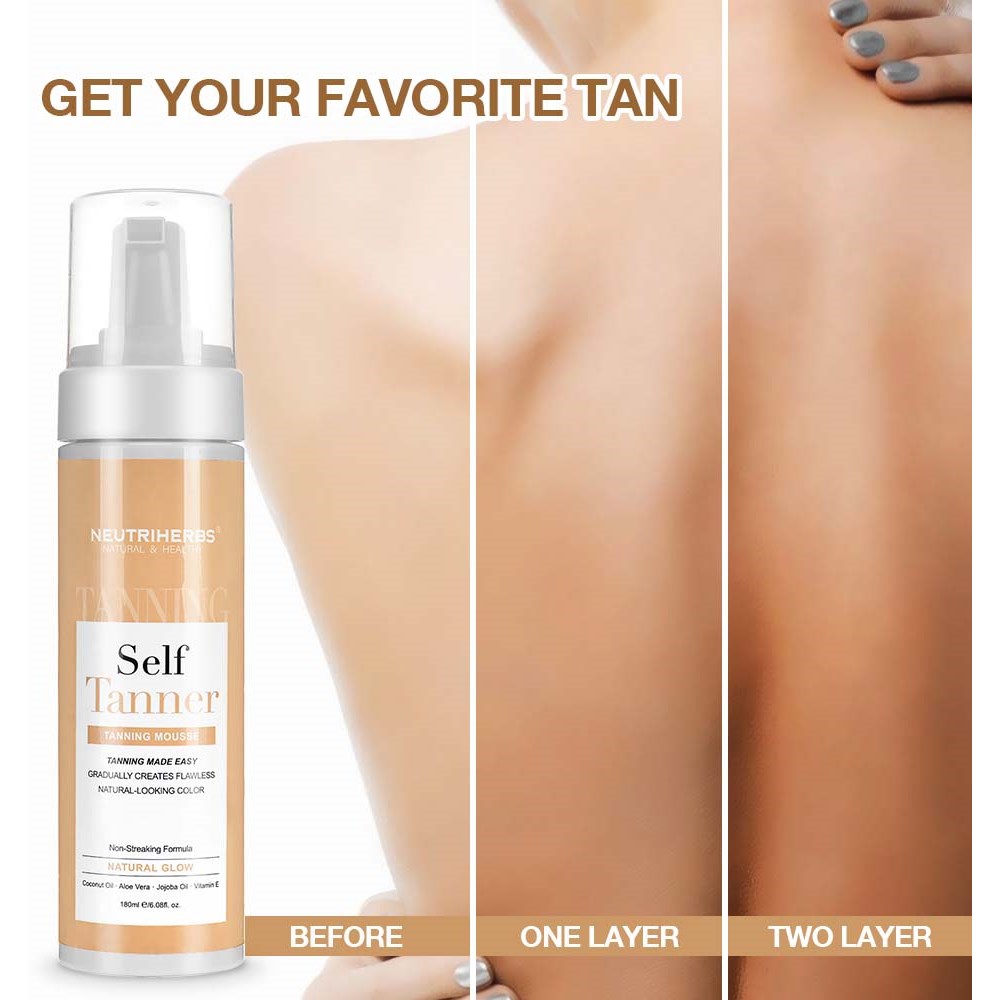 Neutriherbs Self Tanning Mousse 180 ml (obrázok 9)