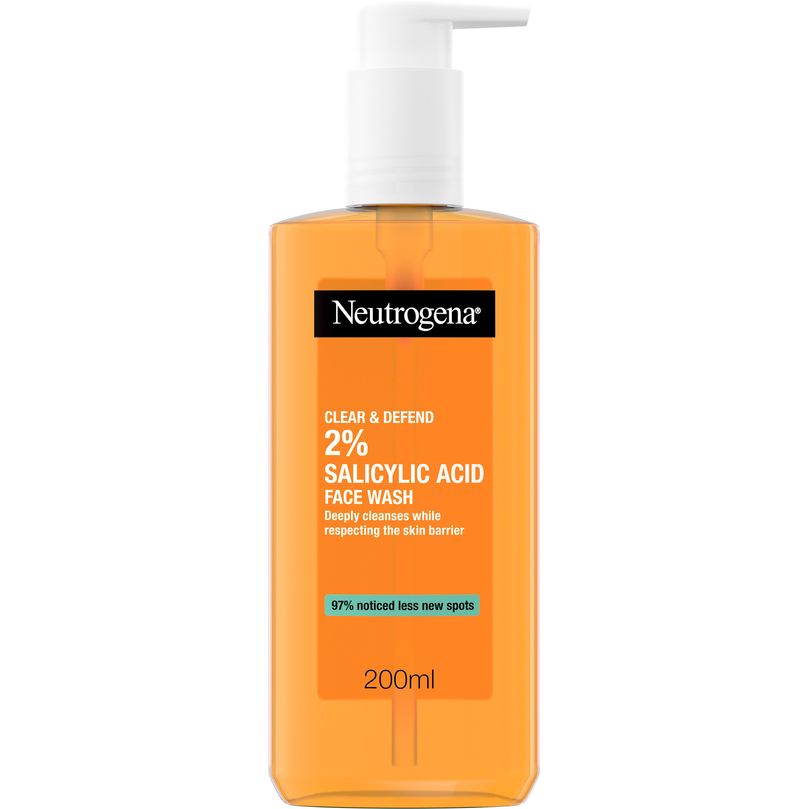 Neutrogena Clear & Defend 2 % Salicylic Acid Face Wash 200 ml billede