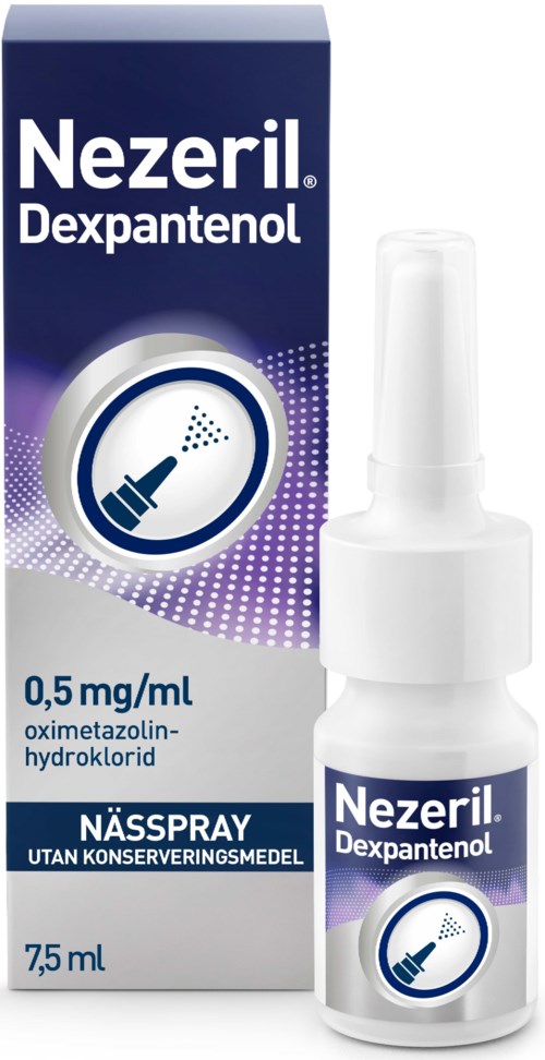 Nezeril Dexpantenol 0,5 mg/ml Nässpray 7,5 ml