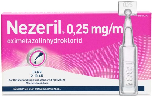Nezeril Singeldos Pip 0,25 mg/ml 20 st