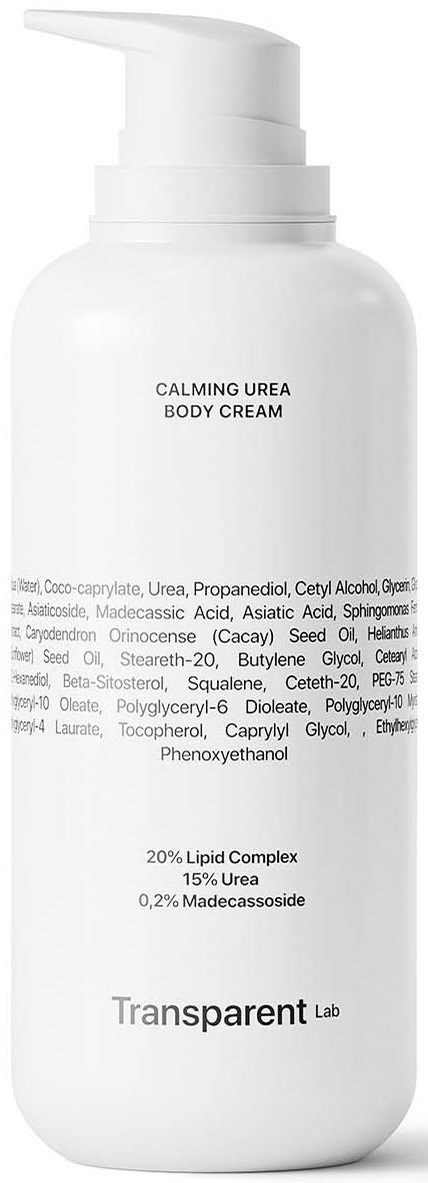 NICHE BEAUTY LAB Transparent Lab Calming UREA Body Cream 400 ml
