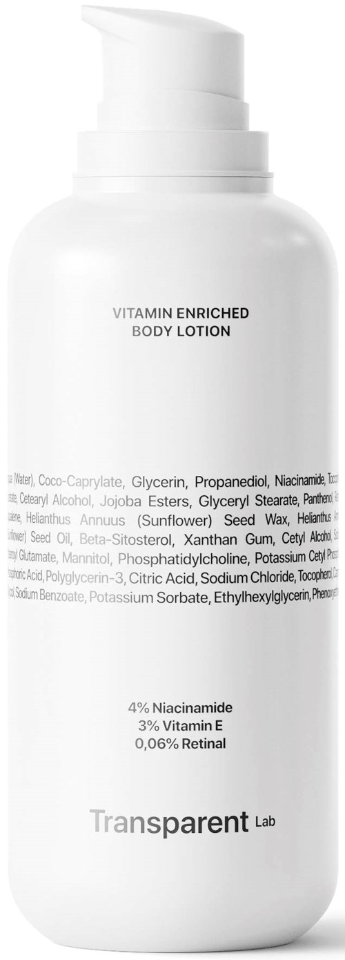NICHE BEAUTY LAB Transparent Lab Vitamin Enriched Body Lotion 400 ml