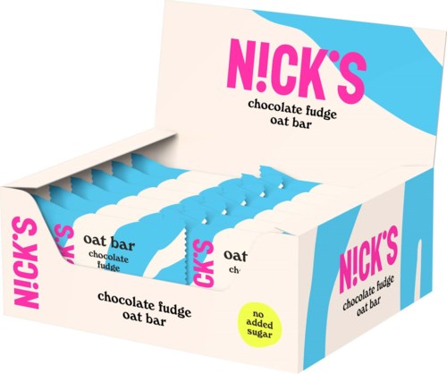 NICK'S Oat bar chocolate fudge 35 g x 12