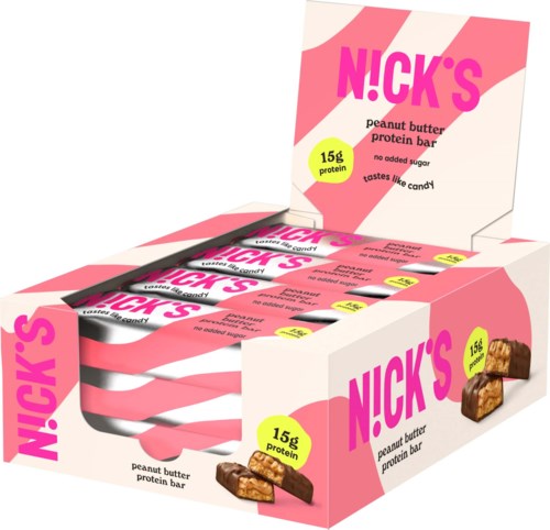 NICK'S Protein bar peanut butter 50 g x 12