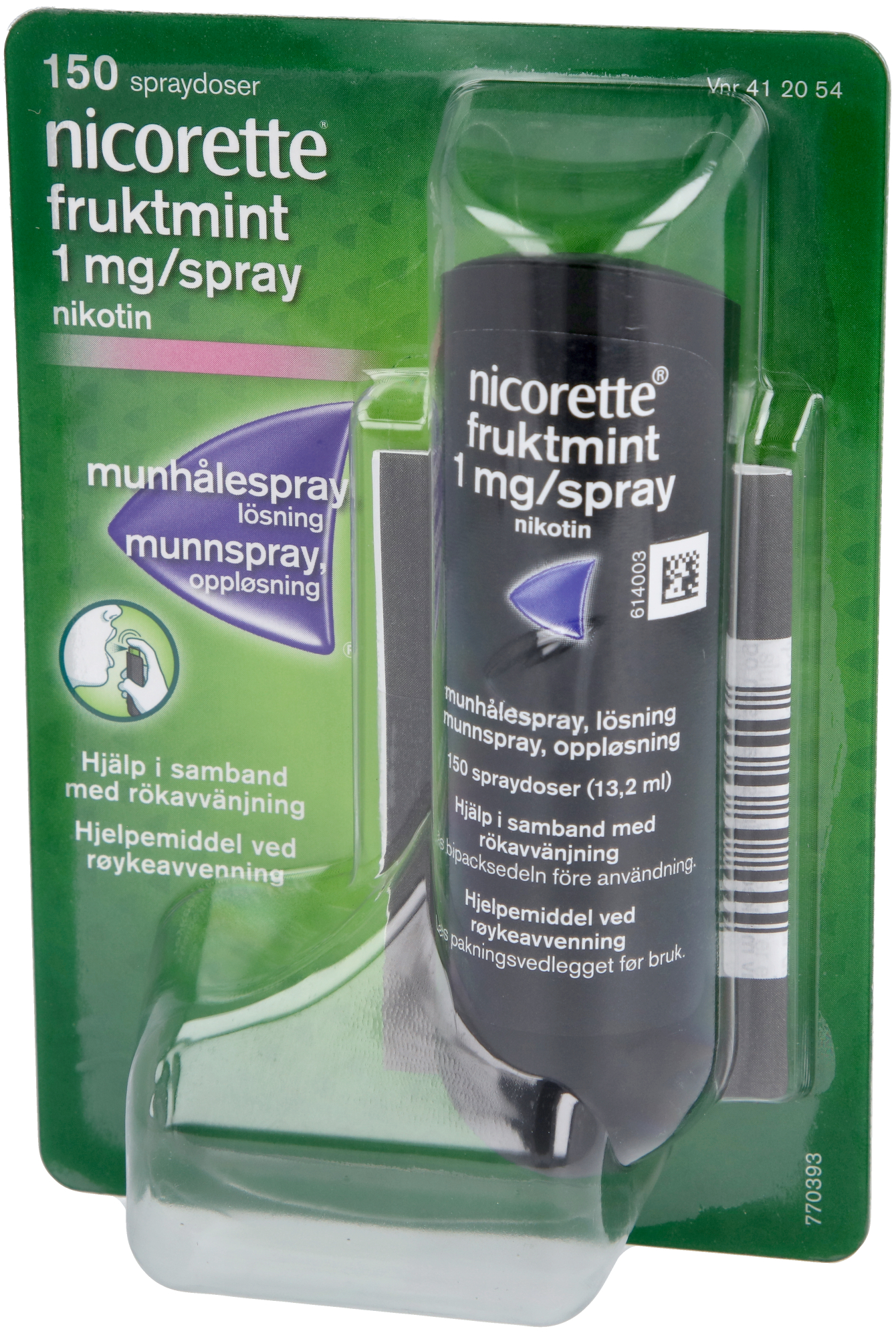 Köp Nicorette Pepparmint Munhålespray Lösning 1 mg/spray 150