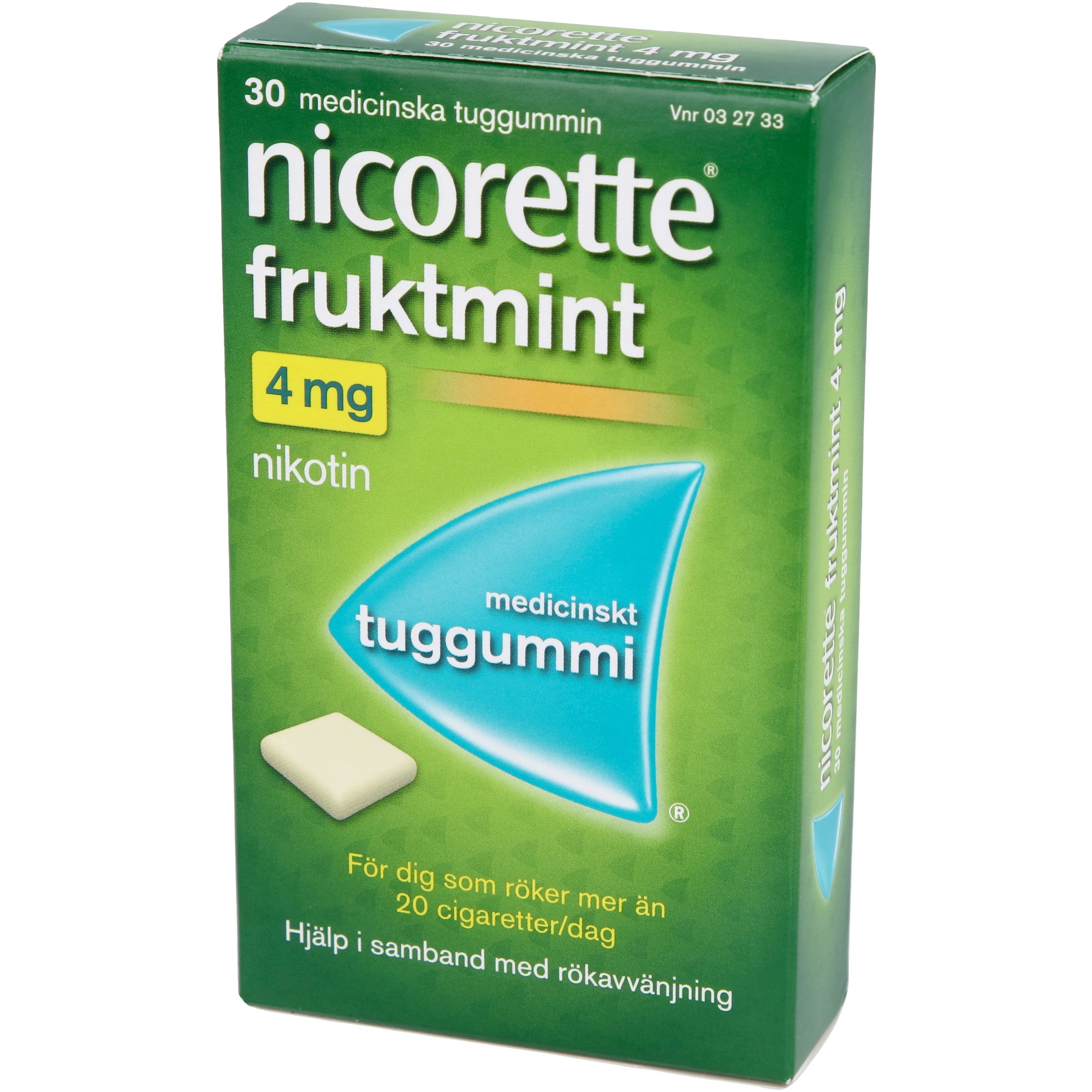 Läs mer om Nicorette Medicinskt tuggummi Fruktmint 4mg 30 st