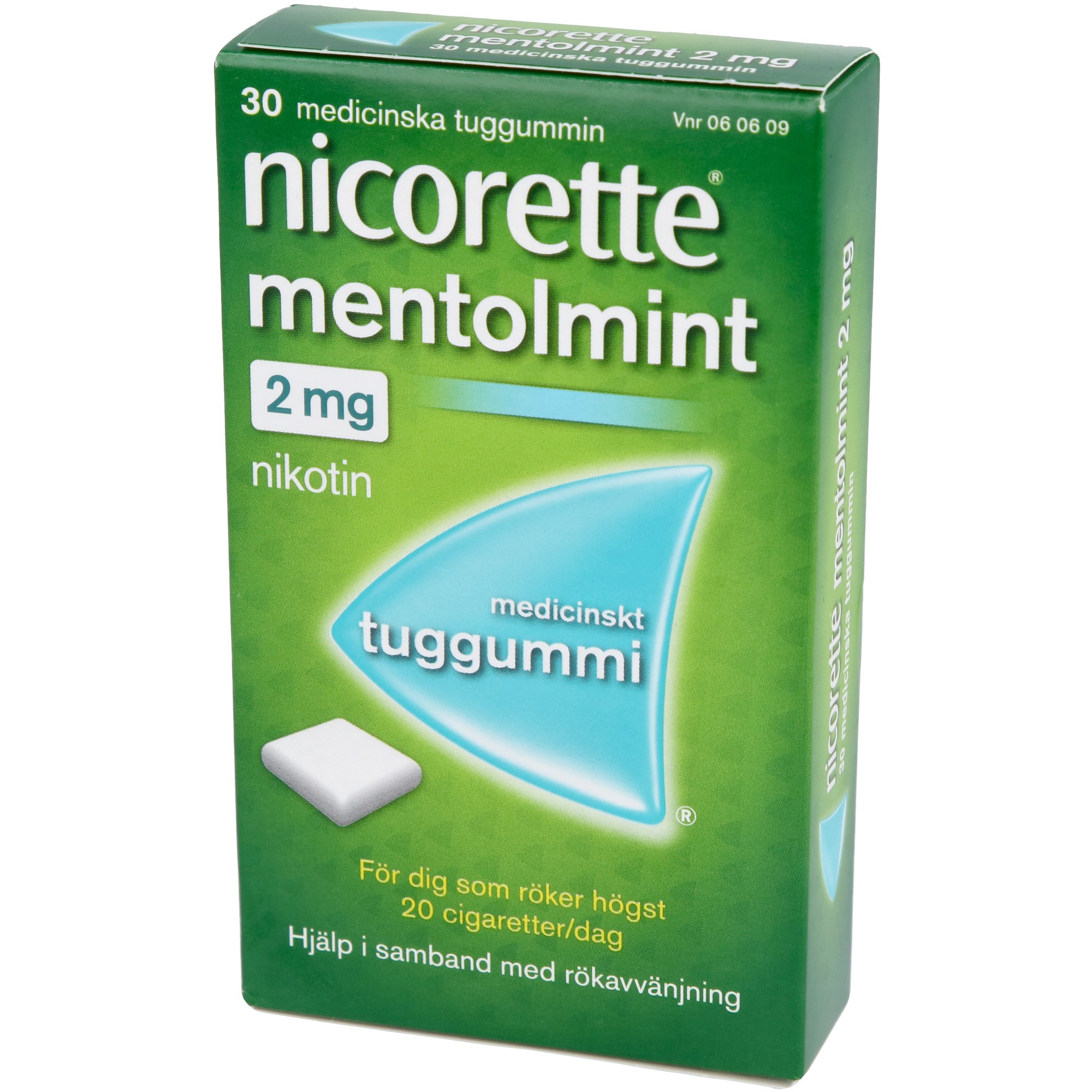 Läs mer om Nicorette Medicinskt tuggummi Mentholmint 2mg 30 st