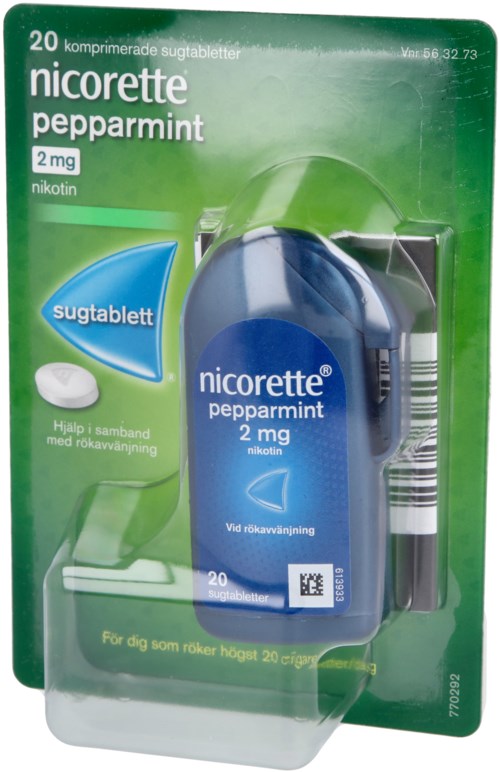 Nicorette Sugtablett Pepparmint 2mg 20 st