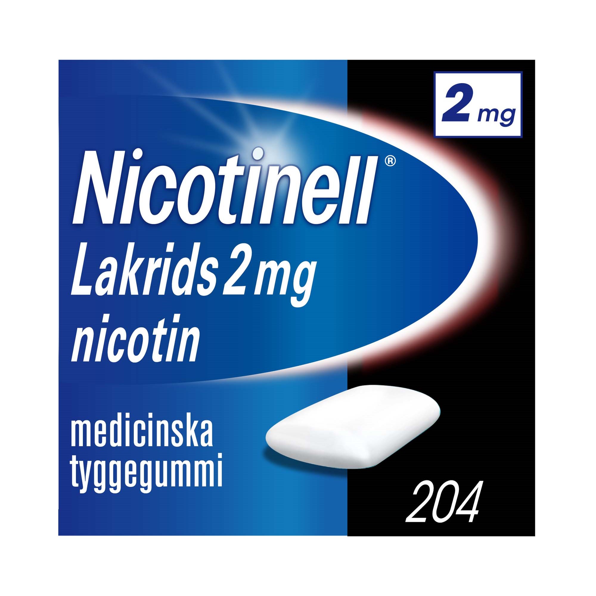 Läs mer om Nicotinell Lakrits 2mg 204 st