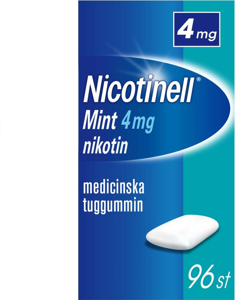 Nicotinell Mint 4mg Nikotin Medicinska Tuggummin 96 st