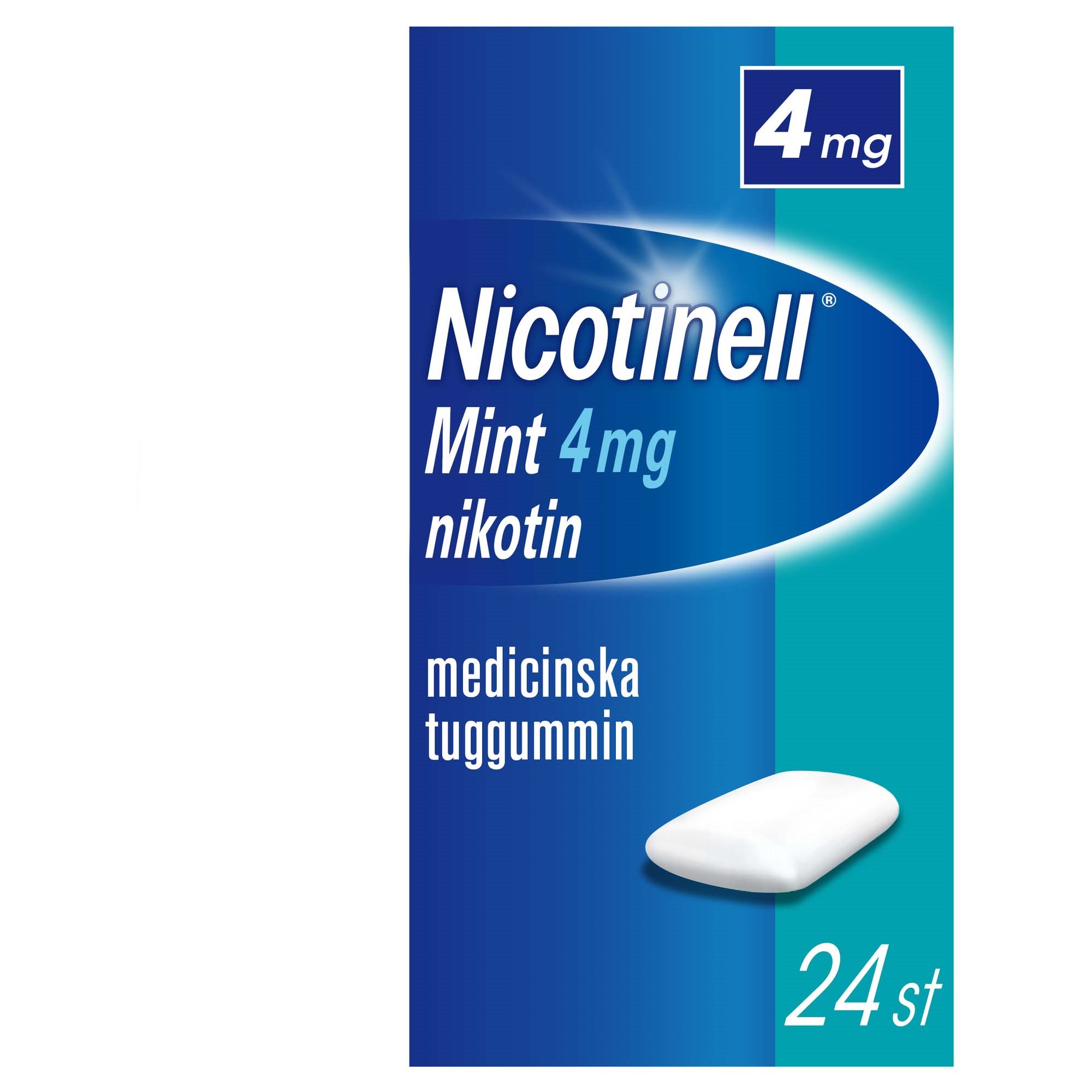 Läs mer om Nicotinell Mint Tuggummi 4mg 24 st