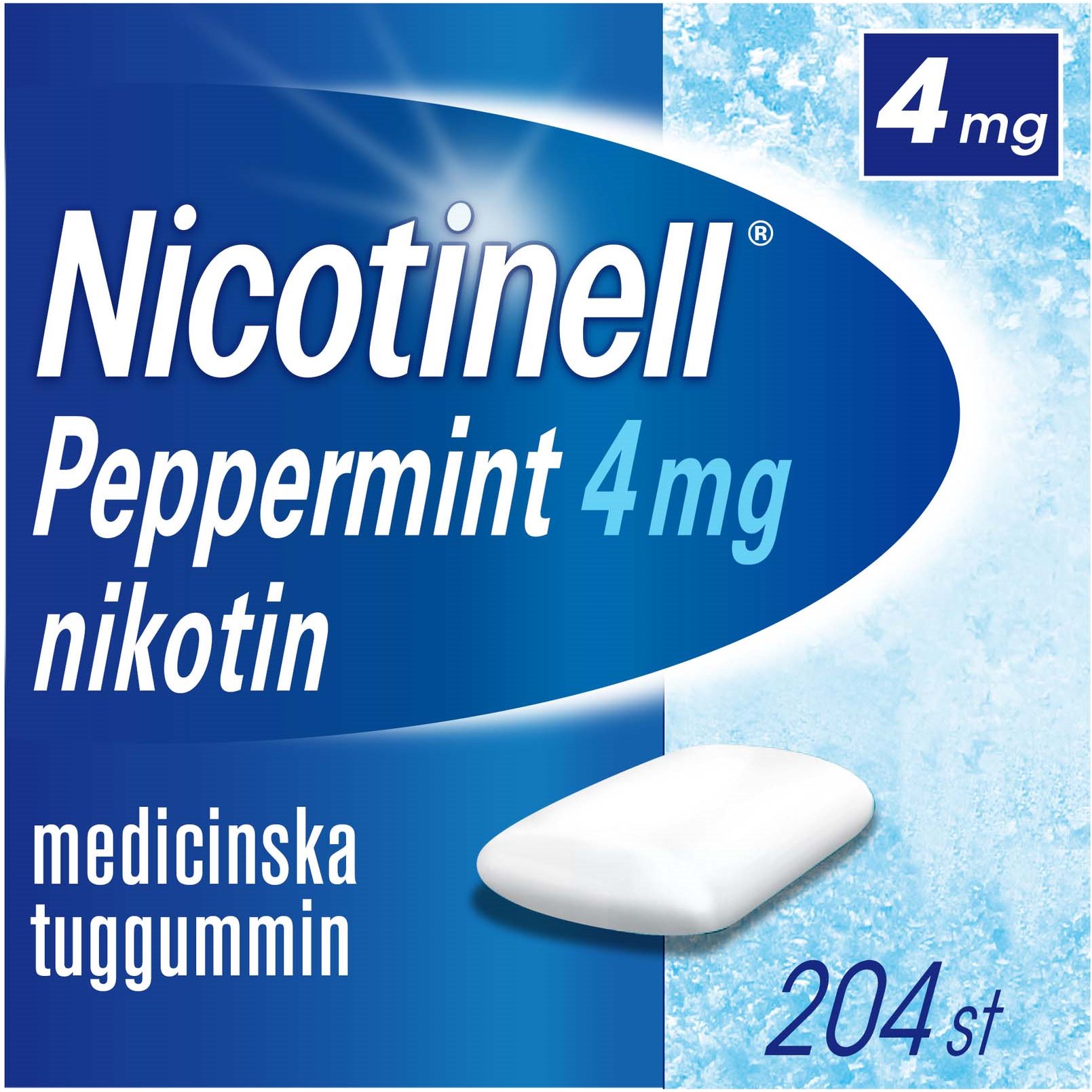 Nicotinell Pepparmint Tuggummi 4mg 204 st