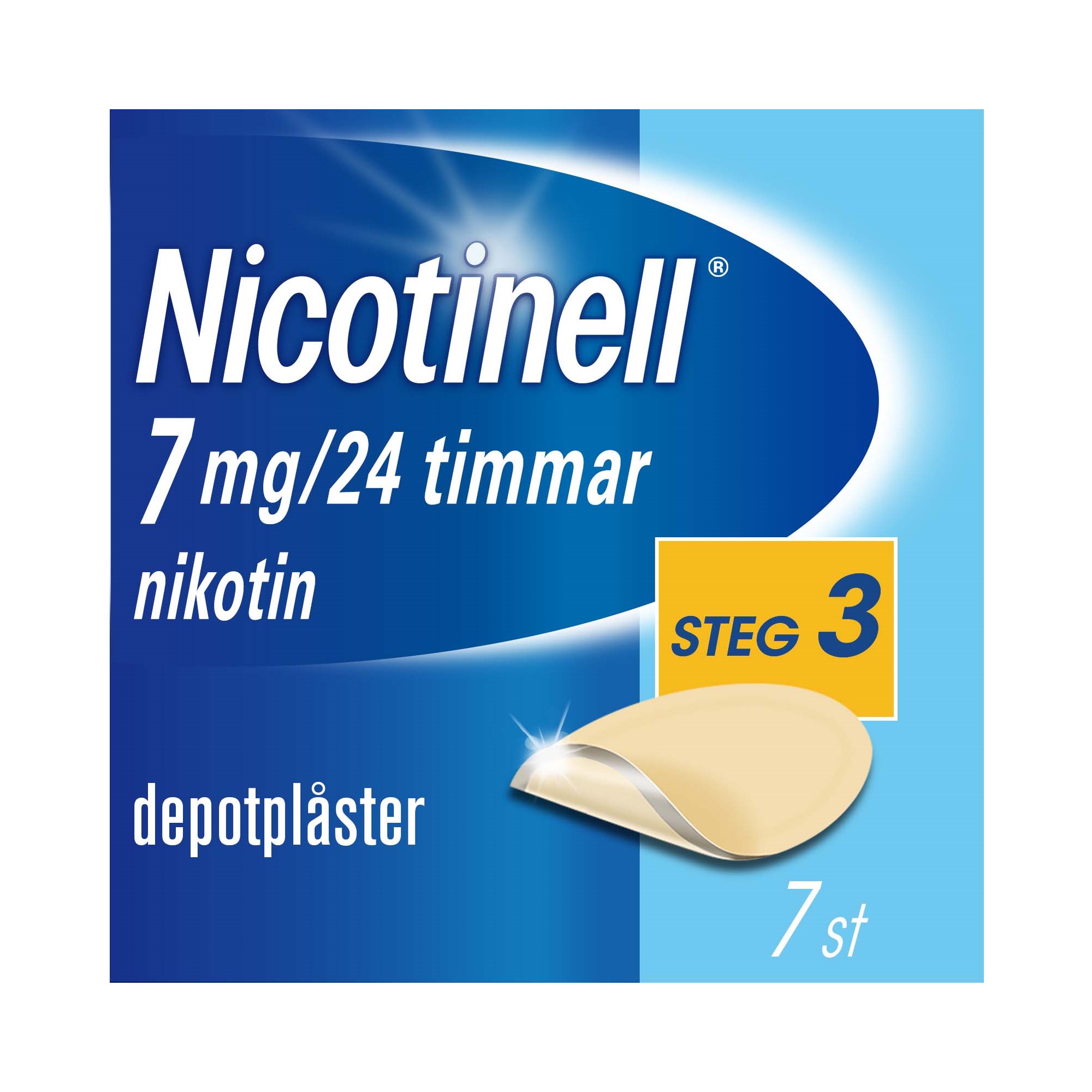 Läs mer om Nicotinell Plåster 7mg/24H 7 st