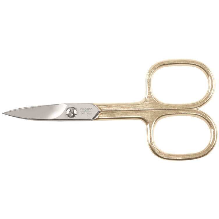 Bilde av Niegeloh Solingen Basic Nail Scissors Gold Nickel Plated 9cm