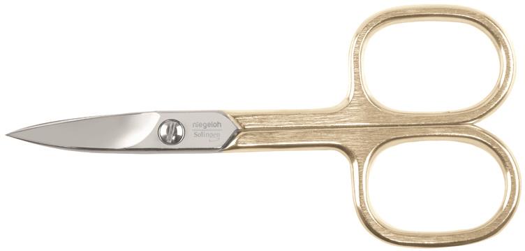 Niegeloh Solingen Basic nail scissors Gold nickel plated 9cm