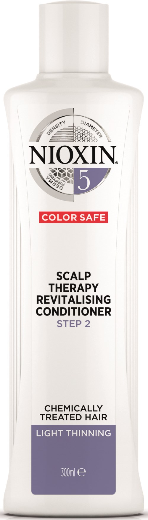 Nioxin Step 2 scalp therapy conditioner for light thinning, for chemically treated hair, 300ml.