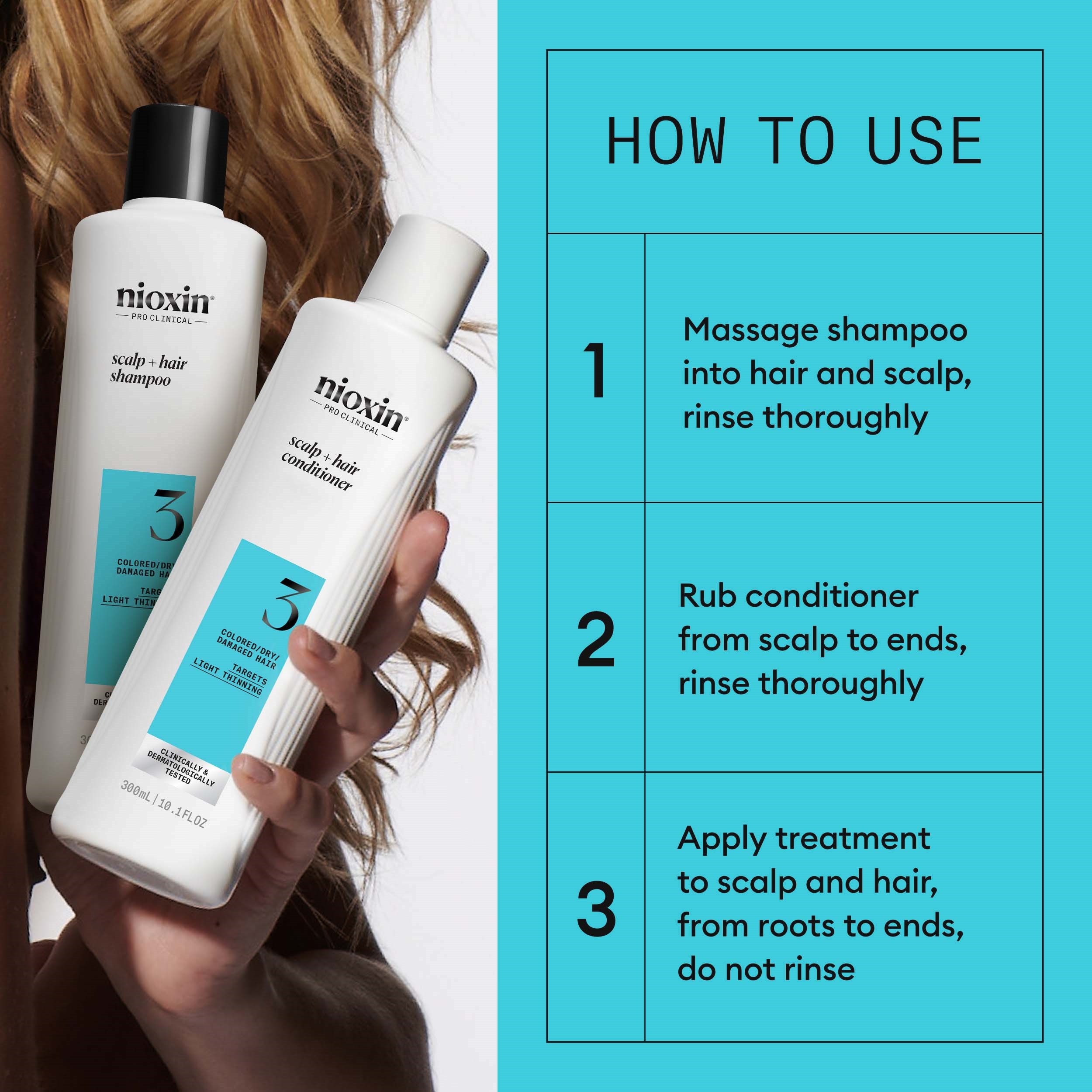 Nioxin System 3 Loyalty Kit for Colored Thinning Hair (obrázok 4)