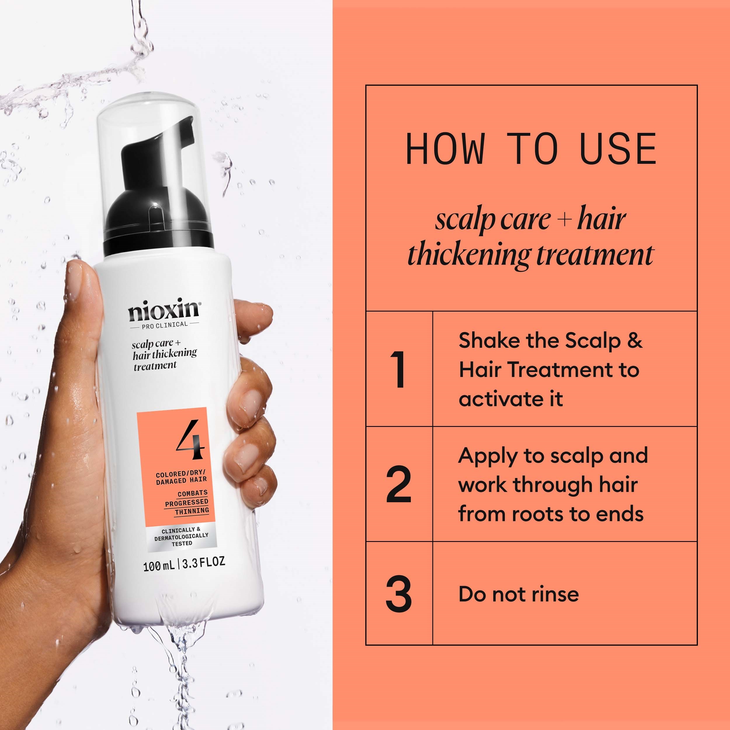 Nioxin System 4 Scalp Treatment for Colored Thinning Hair 100 ml (obrázok 3)