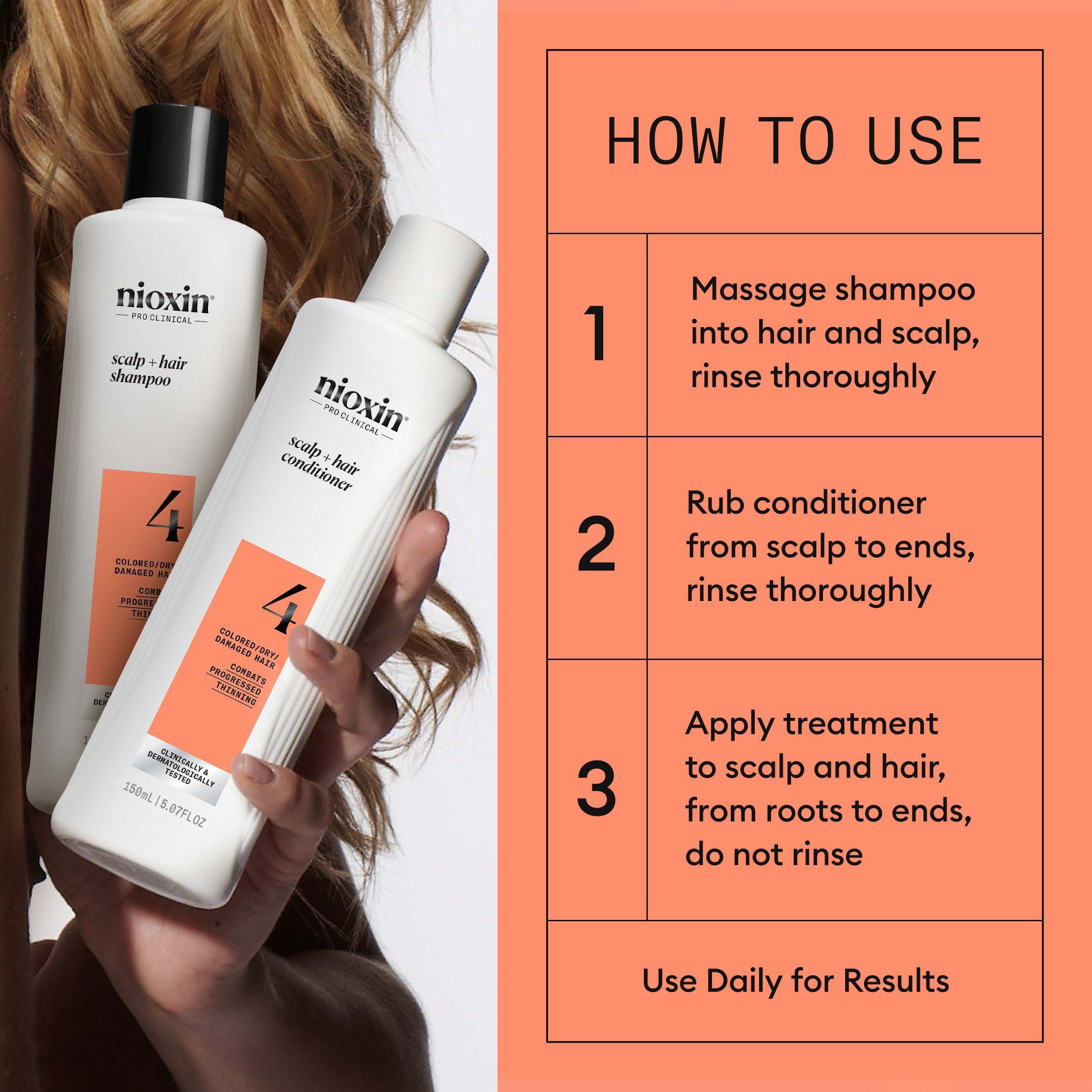 Nioxin System 4 Trial Kit for Colored Thinning Hair (obrázok 3)