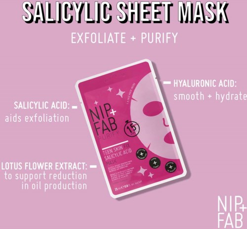 NIP+FAB Purify Teen Skin Fix Salicylic Acid Mask 1 pcs