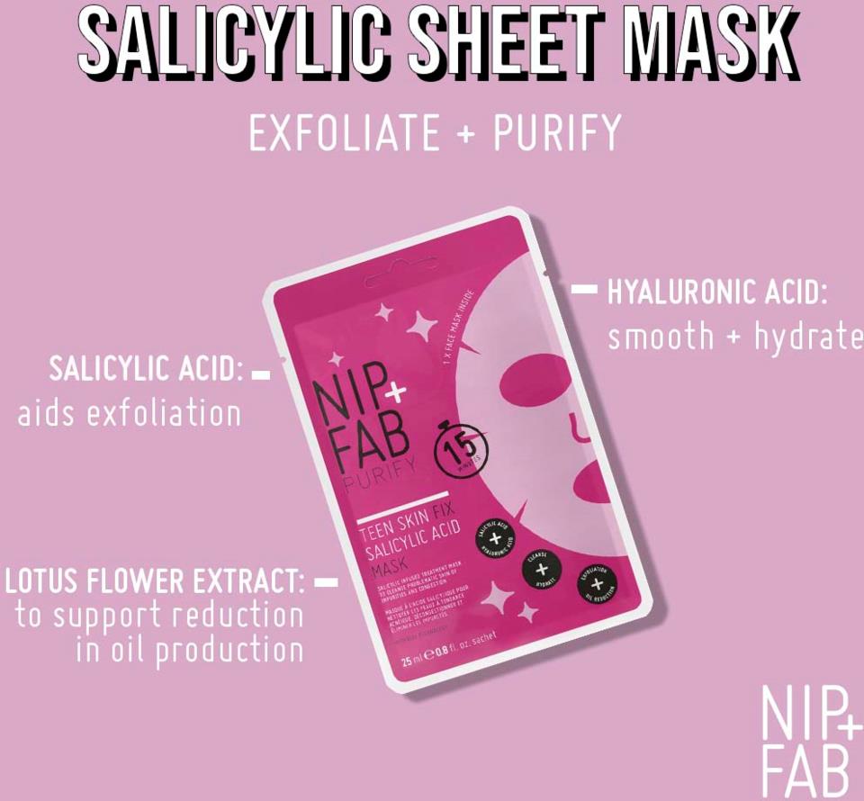 NIP+FAB Salicylic Fix Salicylic Acid Sheet Mask 10 g