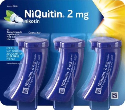 NiQuitin Komprimerad Sugtablett 2 mg 60 st