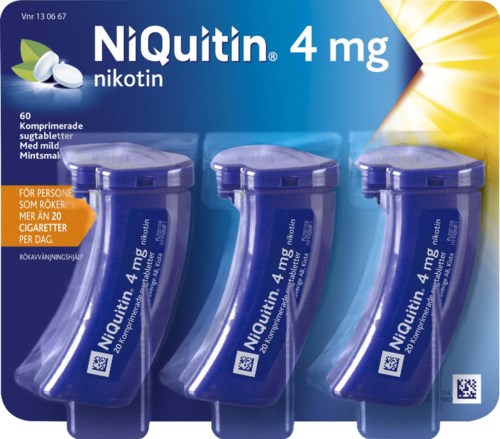 NiQuitin Komprimerad Sugtablett 4 mg 60 st
