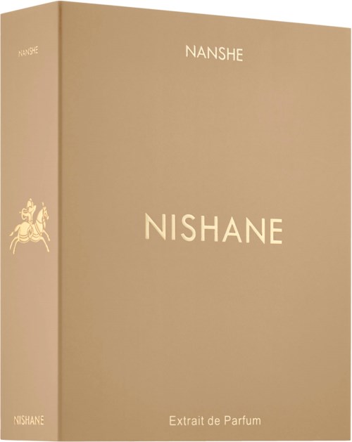 Beige-tuoksupakkaus, jossa lukee NISHANE ja 'Extrait de Parfum'.