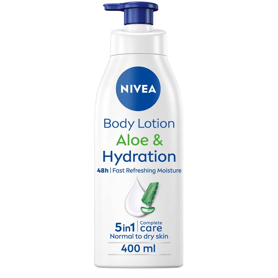 Läs mer om NIVEA Aloe & Hydration Pump Body Lotion 400 ml