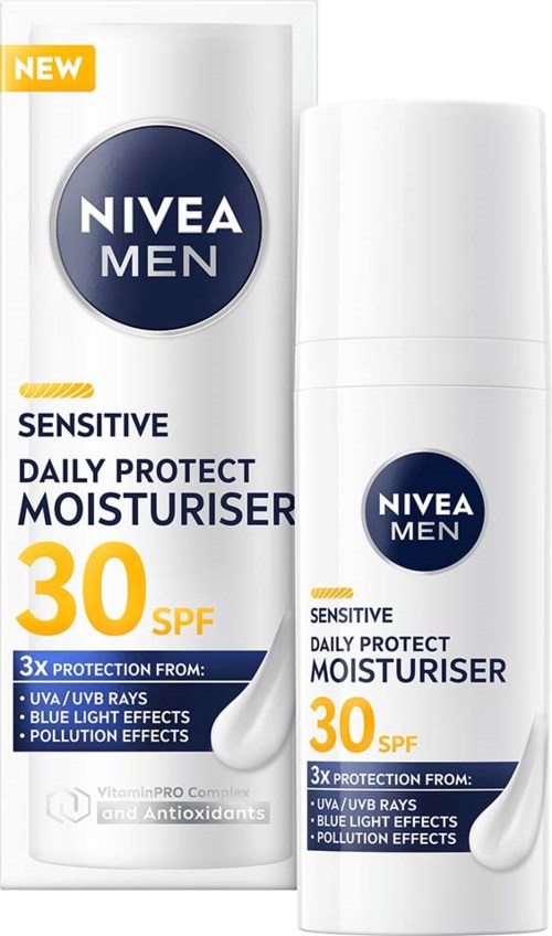 NIVEA MEN Sensitive Daily Protect Moisturiser SPF30 50 ml