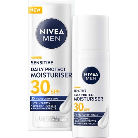 NIVEA MEN Sensitive Daily Protect Moisturiser SPF30 50 ml från Nivea