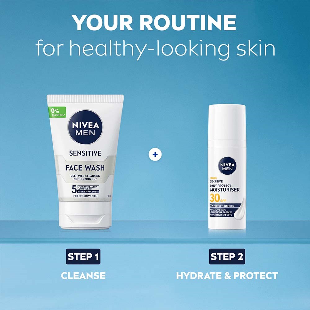 NIVEA MEN Sensitive Daily Protect Moisturiser SPF30 50 ml (obrázok 8)