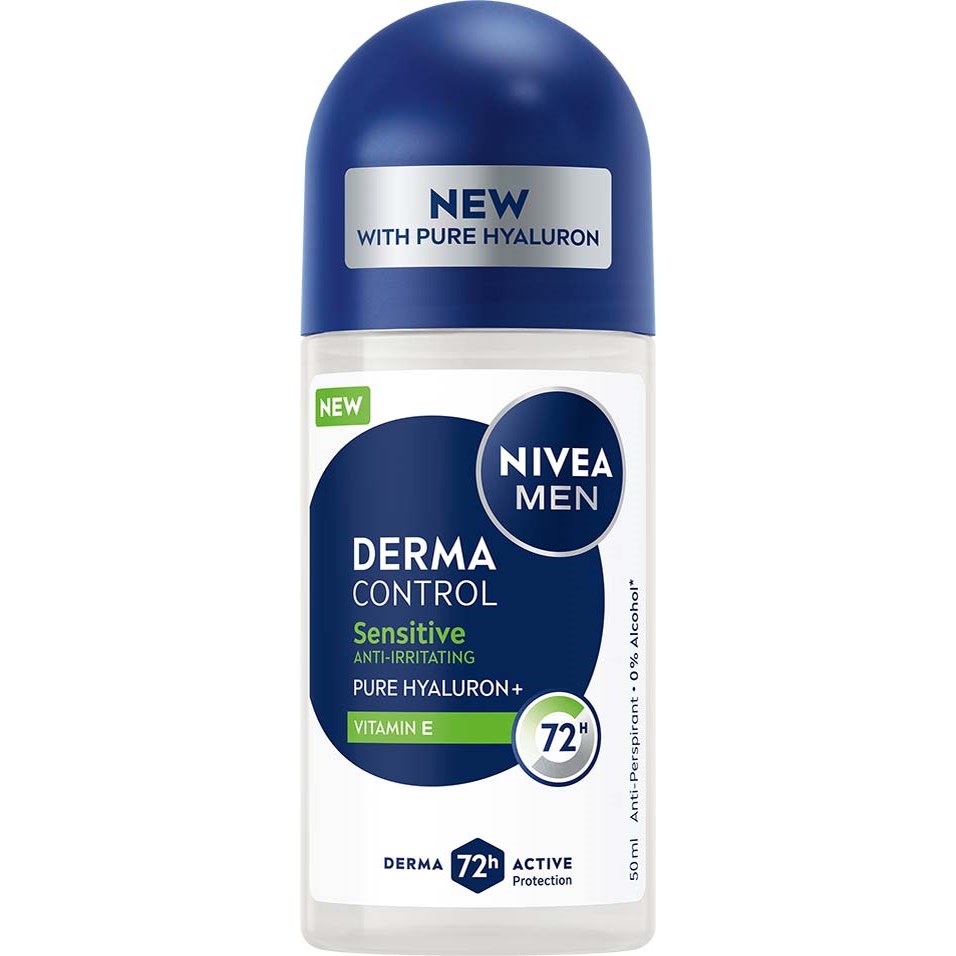 NIVEA MEN Derma Control Antiperspirant Deo Sensitive Roll On 50 m