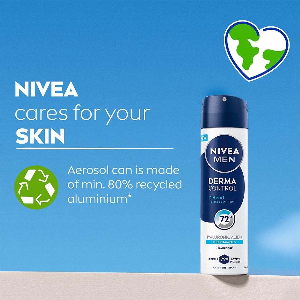 NIVEA MEN Derma Control Antiperspirant Deo Spray Defend 150 ml (obrázok 7)