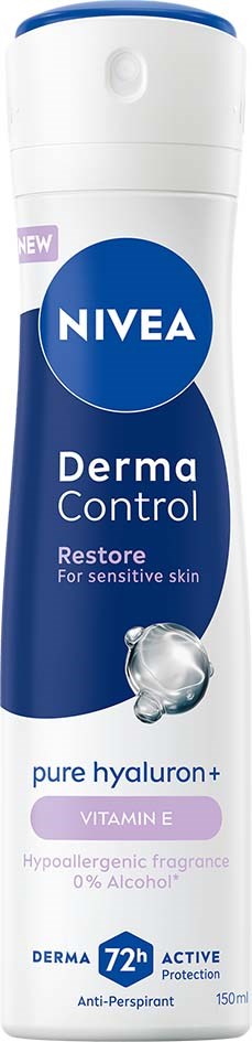 NIVEA Derma Control Antiperspirant Deo Spray Restore Sensitive 150 ml