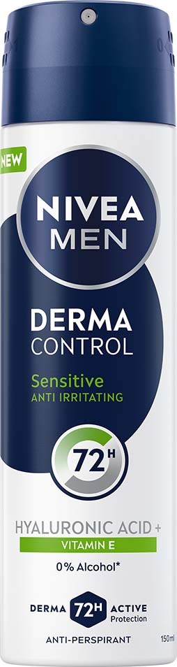 NIVEA MEN Derma Control Antiperspirant Deo Spray Sensitive 150 ml