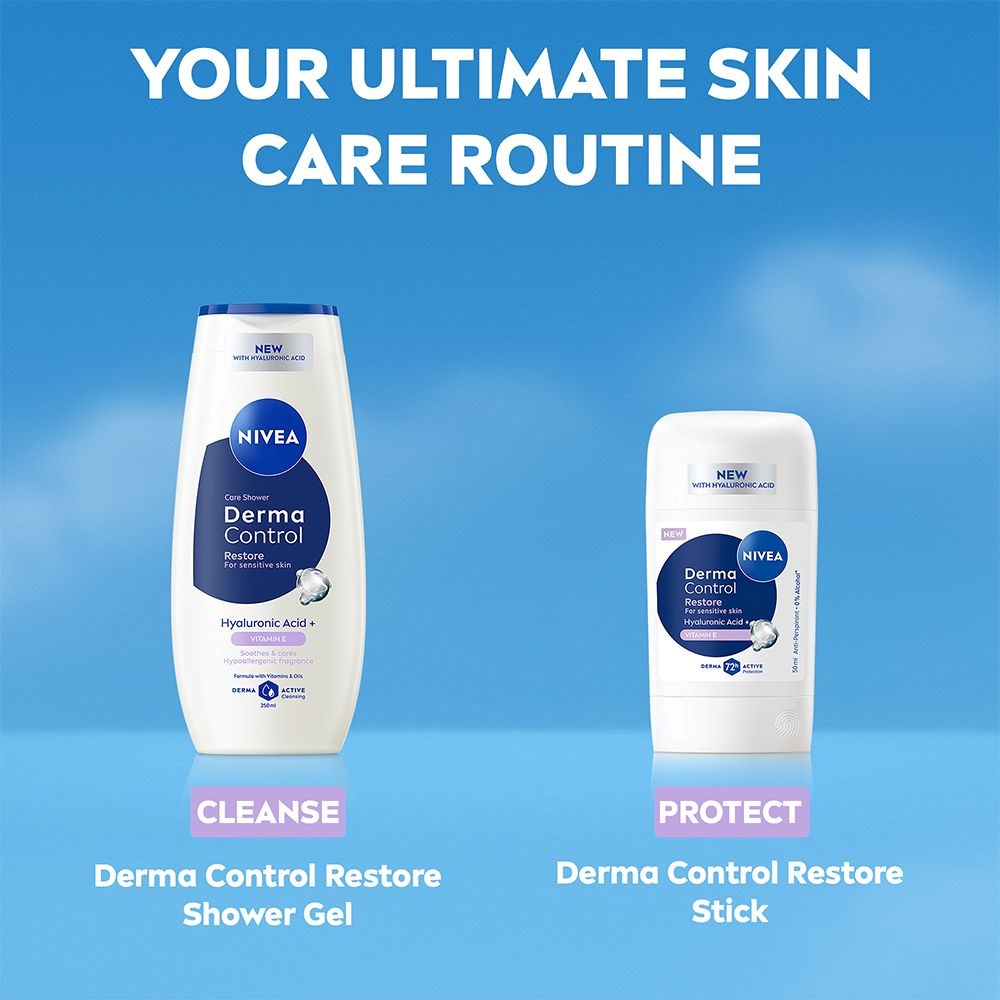 NIVEA Derma Control Antiperspirant Deo Stick Restore Sensitive 50 ml (obrázok 8)