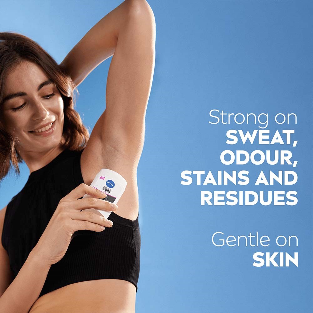 NIVEA Black & White Anti-Perspirant Stick 50 ml (obrázok 3)