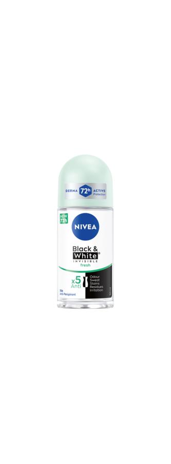 NIVEA Black & White Fresh Roll On 50 ml | lyko.com