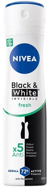 NIVEA Black & White Fresh Spray 150 ml